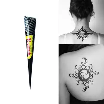 30ml India Black Henna Hannah Nepremokavé Kreslenie Prírodné Bylinné Tetovanie Krém Orgán Maľovanie