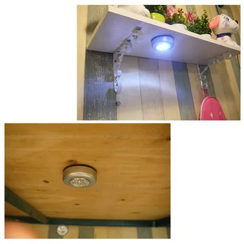 1.5 V Batérie Powered LED Dotykový Nočné Svetlo Bezdrôtový samolepiace Stenu Skriňa Lepenie Lampa Energeticky Úsporných Domov Osvetlenie Miestnosti