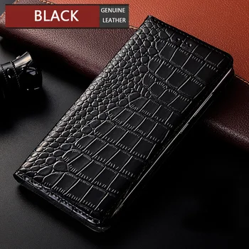 Krokodíl Originálne Kožené puzdro Pre Huawei Y5 Y6 Y7 Pro Y9 Prime 2019 Prípade Huawei P smart Z luxusné Kožené Flip Cover