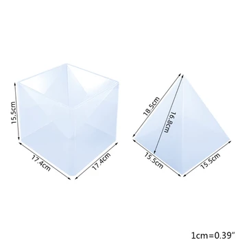 Kreatívne Pyramídy Tabuľka Ozdoby Crystal Epoxidové Živice Plesní Domov Stôl Decortaion Odlievanie Silikónové Formy DIY Plavidlá, Šperky DropShip