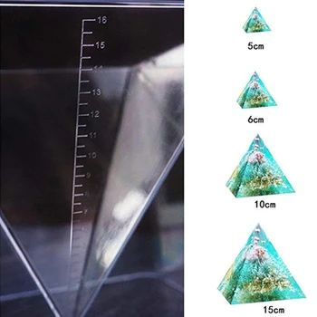 Kreatívne Pyramídy Tabuľka Ozdoby Crystal Epoxidové Živice Plesní Domov Stôl Decortaion Odlievanie Silikónové Formy DIY Plavidlá, Šperky DropShip
