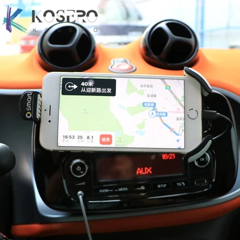 Auto, Mobilný telefón držiak Na Mercedes nové inteligentné 453 Forfour Fortwo poskytuje navigáciu do auta nabíjanie podpora pre váš mobilný telefón
