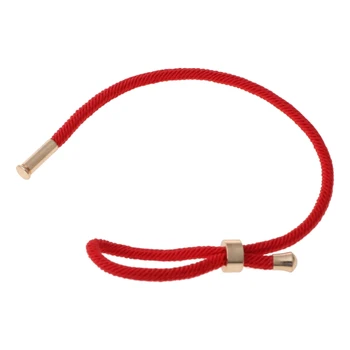 Prázdne Lištovanie Pletená Kabbalah Červené String Náramky Nastaviteľné Šťastie DIY Šperky