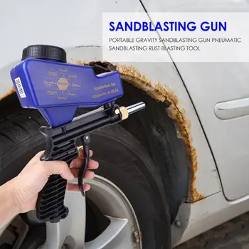 Prenosné Vreckové Gravitácie Pneumatické Sandblasting Zbraň Piesku, Hrdze, Tryskacie Zariadenie, Ľahký, Rýchlo a Dokonca aj Jednoduché Ukladanie