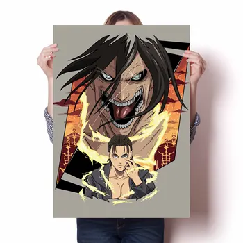 Japonská Anime, Môj Hrdina Academia Jeden Úder Muž Útok na Titan Umenie Domov Stenu Decor Obrázok Izba Kvalitné Plátno, Maľovanie Plagátu