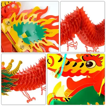 1 M/1,5 M Čínsky Drak Svietidla Nový Rok Jarný Festival Dragon Svietidlo Závesné Svietidlo Ozdoby Na Party Dekorácie