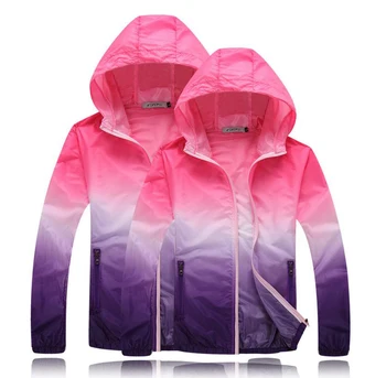Muži, Ženy, Deti, Dospievajúci, 4 Farby Ultra-tenký Ultra-light Camping Bunda Anti-UV Quick Dry Skin Kabát Športové Windbreaker Ázijské Veľkosť