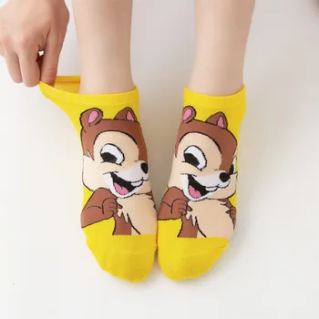 Disney Mickey Minnie ponožky mužov a žien loď ponožky ponožky letné tenké priedušná bavlnené ponožky cartoon bavlnené ponožky darček k narodeninám