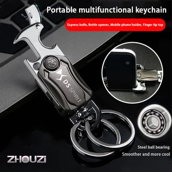 DIY Multifunkčné Auto Keychain Krúžok na Pivo Otvárač Fidget Spinner Pre DS DUCHA DS3 DS4 DS4S DS5 DS 5LS DS6 DS7 Auto Príslušenstvo