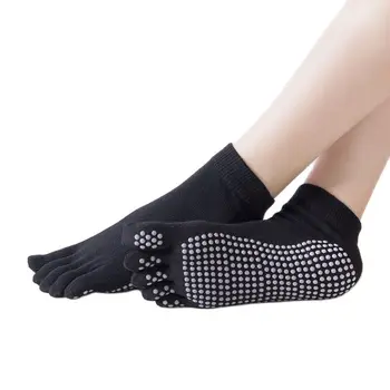 Ženy Jogy Športové Ponožky Non-Slip Dámske Pure Color Päť Prstov Ponožky Potu-Priedušné Absorpčné Split Prst Ponožky 8 Farieb