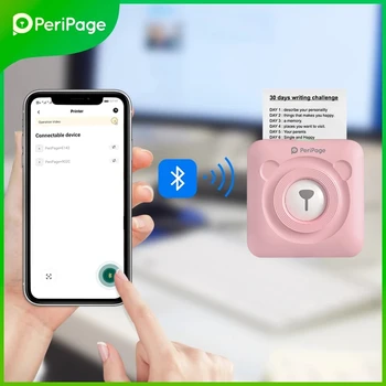 Nové PeriPage Mini Prenosné Tepelné Tlačiarne, Foto Vrecku Foto Tlačiareň 58 mm Tlač Bezdrôtové Bluetooth Android IOS Tlačiarne