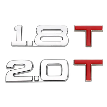 Univerzálny Znak, Odznak Auto Kotúča, Auto nálepky 3D Kovov 1.8 T 2.0 T Reflexné Truck Valec pracovný objem Logo