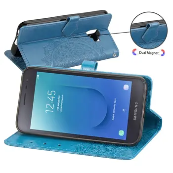 Pre Samsung Galaxy J2 Core Prípade Luxusné Flip puzdro Pre Samsung J2 Predseda Pro 2018 J260F J250F G532F J2Core j260 Kožené Peňaženky Prípade