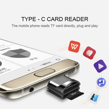 Nový USB 3.0 Typ C K Micro SD TF OTG Adaptér Cardreader Mini Card Reader, Smart Čítačka Pamäťových Kariet Pre Notebook Samsung Huawei