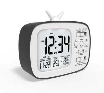 Čas Jednoduché Elektronické Dieťa Digitálny Budík Nočné Svetlo Spánok Teplota Študentov Prebudiť Spálňa Posteli Batérie Prevádzkované
