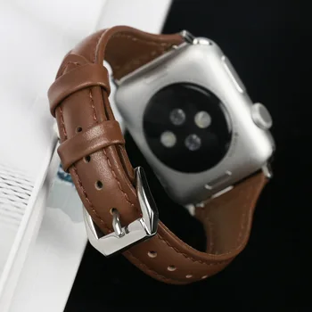 Kožený remienok pre Apple hodinky 6 5 4 SE kapela 40 mm 44 mm Malé pás náhradný popruh pre iwatch 3 2 1 38 mm 42mm priedušná popruh