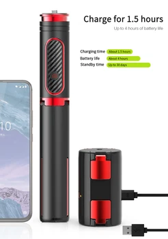 Stabilizátor 3 V 1 Bezdrôtová Selfie Stick Anti-vibračná Ručné Gimbal Stabilizátor S Diaľkovým ovládaním Pre Android IOS