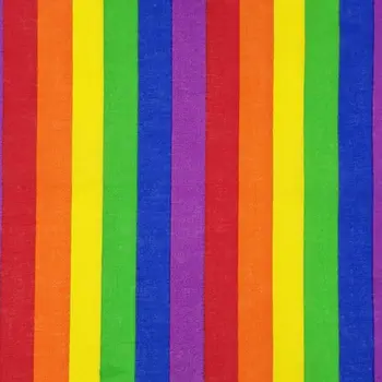 Festival Rainbow Farebné Sedem Pruhy 55x55CM Unisex Bavlnené Vrecko Štvorcový Šál hlavový most Bandana Gay Parade Náramok Krku Kravatu