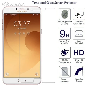 Smartphone 9H Tvrdeného Skla pre Samsung Galaxy C5 C5000 SKLO Ochranný Film Screen Protector kryt