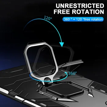 Auto Magnetický Krúžok Brnenie Shockproof Prípade Pre Xiao Redmi Poznámka 10 4G Readme Redme Note10 Pro 10S Silikónové Rámového Stojana Kryt Coque