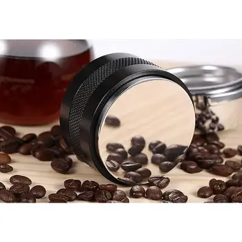 51mm Nehrdzavejúcej Ocele Kávy Distribútor Dual Head Espresso Tamper Bean Stlačte Nastaviteľné Kávový Prášok Kladivo Drvič