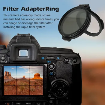 Nastaviteľné Rýchle Filtračný Systém Filter Kamery Príslušenstvo Rýchla Inštalácia Systému Kovový Adaptér Drapákové Držiak Kompatibilný