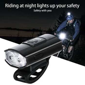 Svetlo na bicykel MTB Bicykel USB Nabíjateľné Predné predné svetlo Zadné Svetlo na Bicykli Nepremokavé Cyklistické Svietidlo Svietidlo Bike Príslušenstvo