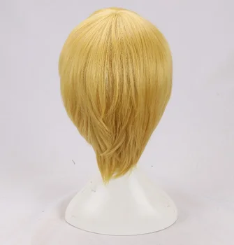 Anime Hunter x Hunter Parochne Kurapika Krátke Blond Tepelne Odolných Syntetických Vlasov Cosplay Parochňu + Parochňu Spp + Krúžky Reťazca Príslušenstvo