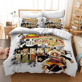 Japonsko Kreslené Anime 3D posteľná bielizeň Nastaviť JEDEN KUS Luff Chopper Perinu pre Deti, Prístelky Kryt 3d Deka Deti, domáci Textil, 3KS