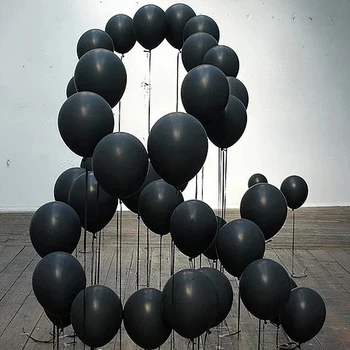 50pcs Čierne Mini Farebné Balóny, Nafukovacie Hélium Balóniky Narodeniny, Svadba Decor0ation Tému Party Scény Dekor Hračka Dodávky
