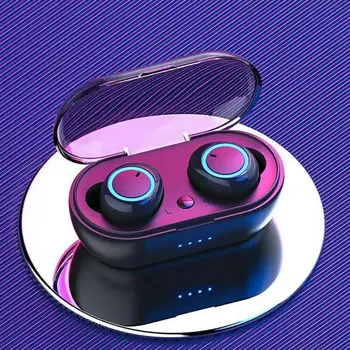 JIMARTI Y50 bluetooth slúchadlo 5.0 TWS Bezdrôtový Headphons slúchadlá Slúchadlá Stereo Gaming Headset S Nabíjanie Box pre telefón