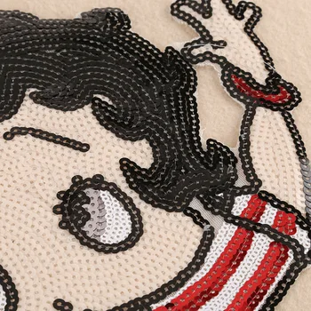 Betty Boop Sexy Dievča Škvrny Na Oblečenie žehličky Na Šiť Na Vyšívané Textílie Odznaky Nášivka DIY Oblečenie Príslušenstvo