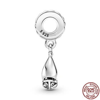 925 Sterling Silver Oceán Plachtenie Prívesok Fit Pôvodnej 3 mm Náramok&Náramok Pre Ženy Narodeniny Módne Šperky Darček