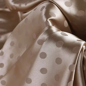 Šaty Lesklý Charmeuse Satin Elegantné Žakárové Dot Štýle DIY Šitie Plavidlá, Pyžamá Textílie