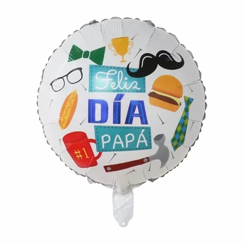 50pcs 18-palcové španielsky Šťastný Deň otcov Fóliové Balóniky Feliz Dia Super Papa Hélium Globos Otec Narodeninovej Party Dekorácie, Darčeky