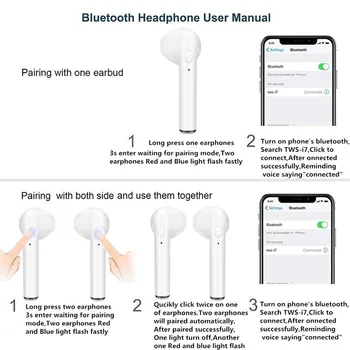 I7s tws Bezdrôtové Slúchadlá Bluetooth 5.0 Slúchadlá Mini športové Slúchadlá Plnenie Box s mikrofónom Slúchadlá Pre všetky smartphony