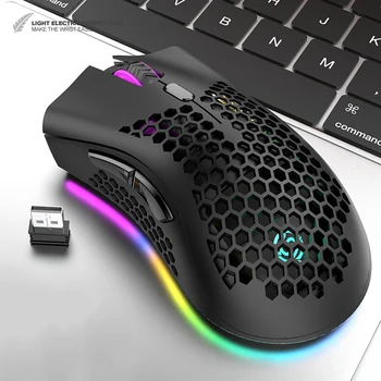 Prenosné 2.4 Ghz Wireless Mouse Nastaviteľné 1600 DPI Optical Gaming Mouse Wireless Home Office Hra Myši Na Počítač PC, Notebook