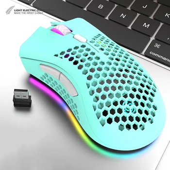 Prenosné 2.4 Ghz Wireless Mouse Nastaviteľné 1600 DPI Optical Gaming Mouse Wireless Home Office Hra Myši Na Počítač PC, Notebook