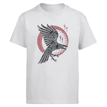 Odin Vikingovia Tričko Mužov Ragnar Raven T Shirt 2019 Letné Topy Krátky Rukáv Preč Valhalla Čierne Tričko Synov VikingTees