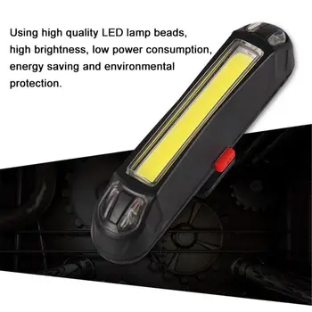 Vodotesný LED Bike koncových svetiel Multi Režimov jazda na Bicykli Výstražné Svetlo USB Nabíjateľné Bicykel Zadné Svetlo Prenosné Bicykel Zadné Výstražné Lampy