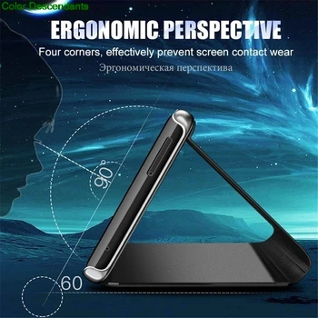 Luxusné Smart Mirror Prípade Pre Xiao Mi MAX 3 Prípadoch Fundas Magnetické Kožené Flip Cover Pre Xiao Mi MAX3 Xiao MAX3 Etui Capa