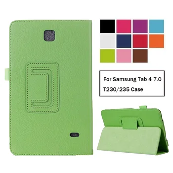 Puzdro Pre Samsung Galaxy Tab 4 7.0 T230 T231 T235 Kožené puzdro Pre Samsung Tab4 7.0 SM-T230 SM-T231 Prípade