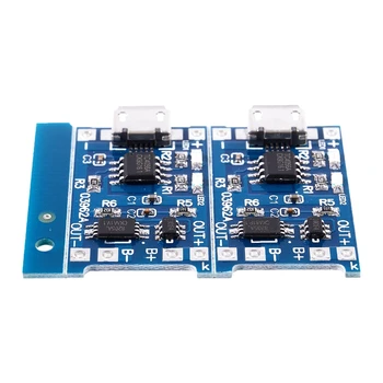 2 KS Modrá Micro USB 5V 1A 18650 Lítiové Batérie, Nabíjanie Rada
