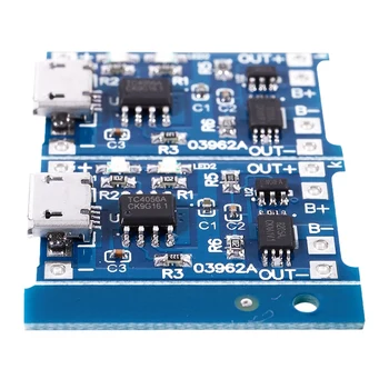 2 KS Modrá Micro USB 5V 1A 18650 Lítiové Batérie, Nabíjanie Rada