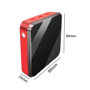 Mini Bezdrôtovej PowerBank 30000mAh QI Digitálny Displej S 3USB Porty prenosné Rýchle Nabíjanie Batérie pre Samaung Xiao IPhone