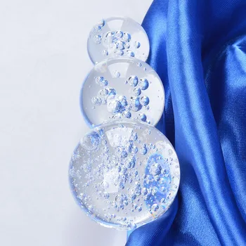 Transparentné Bublina Crystal Ball Sklo Kolo Fontána K9 Crystal Bublina Sklenenú Guľu 8 Cm Loptu Vybavenie Rockery Dekoračné Darčeky