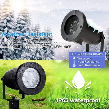 Vodotesný LED Laserové Svetlo Projektora Auto snowflake Trávnik Svetlo US/EU/UK/AU Konektor pre Strany, Vonkajšie Osvetlenie Záhrady Dekor