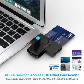 USB 2.0 Smart Card Reader TF (Micro SD Pamäťovú ID Kartou Na Daňové Vyhlásenie CAC DNIE DNI Občan SIM Cloner Konektor pre Adaptér