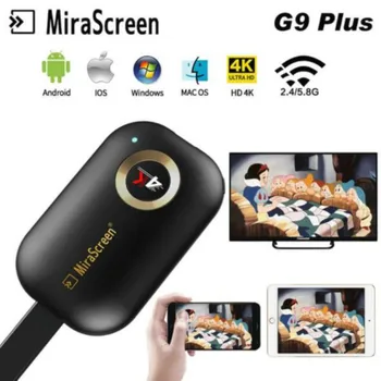Mirascreen G9 Plus 2.4 G 5G 4K Bezdrôtový Android tv stick Miracast Airplay Prijímač Wifi Dongle zrkadlo Obrazovke streamer cast