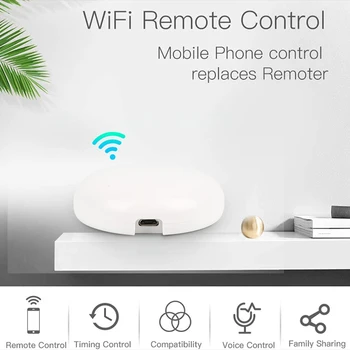 WiFi-IR Univerzálneho Inteligentného Diaľkového Ovládania WiFi Infračervené Domov IR Blaster Kontrolu Rozbočovač Pre Tuya Google Asistent Alexa WiFi Domácnosť